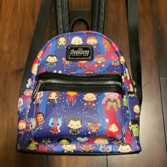 Loungefly Marvel Avengers: Infinity War Chibi Character Mini Backpack - Picture 2 of 13